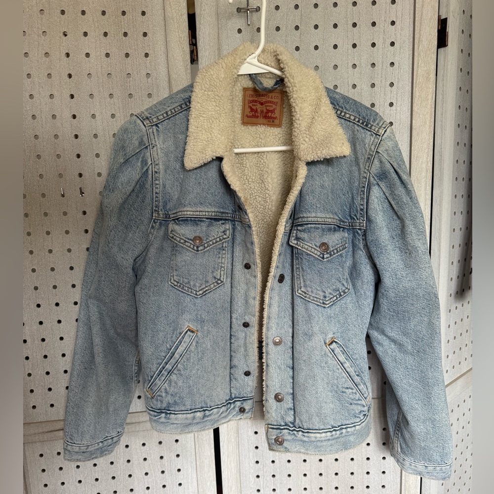 Levi's Light Blue Sherpa-Lined Jacket